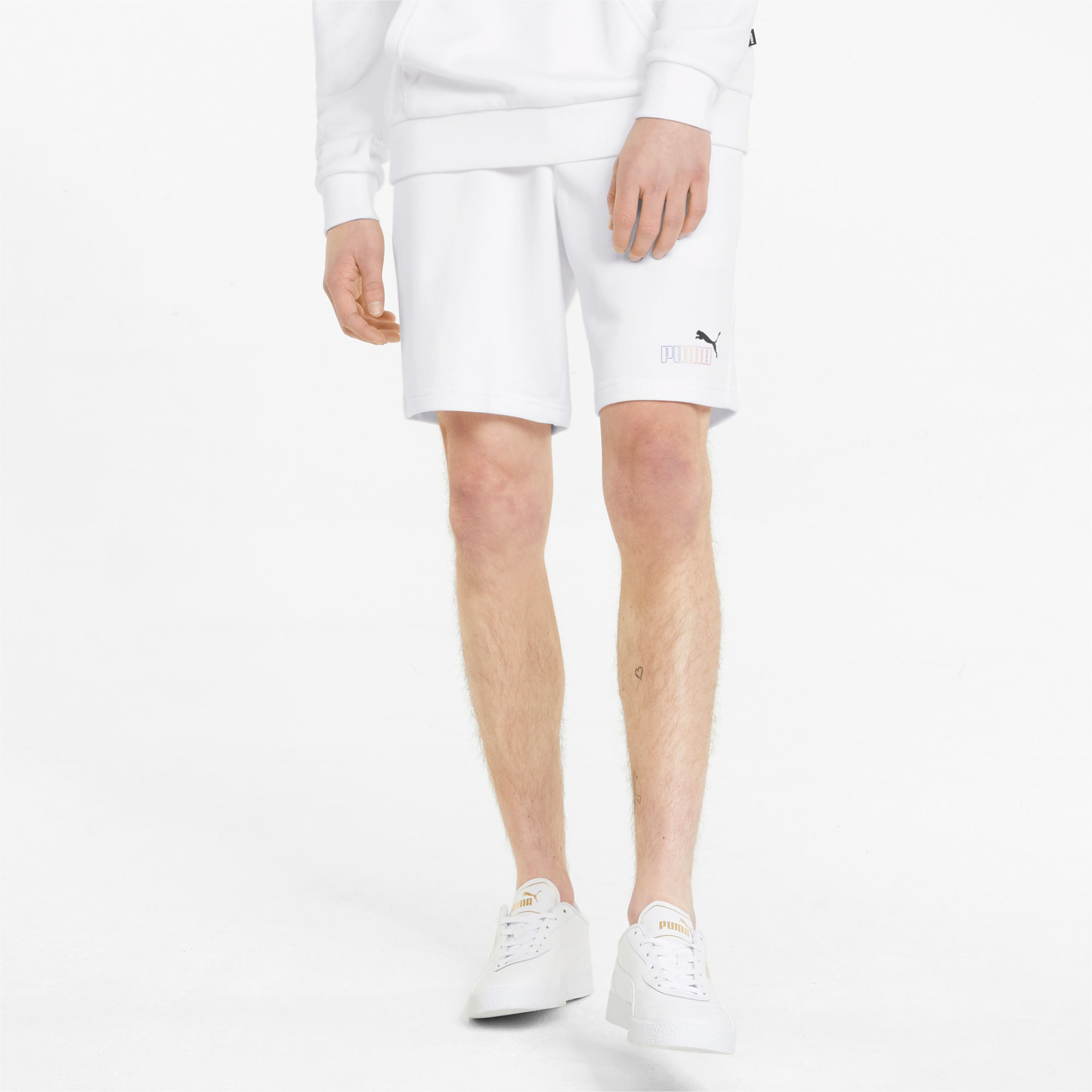 Puma white men's shorts hot sale